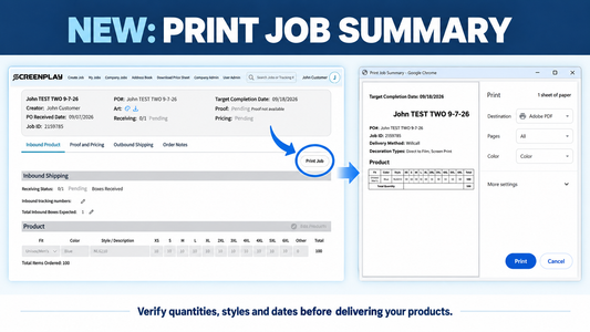 New Print Job Feature Makes Product Drop-Offs Easier